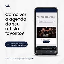 AGENDA VMI, VOCÊ TEM ACESSO EXCLUSIVO SOBRE SEU CANTOR FAVORITO!